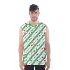 Christmas Paper Stars Pattern Texture Background Colorful Colors Seamless Men s Basketball Tank Top