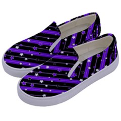 Christmas Paper Star Texture Kids  Canvas Slip Ons by Ket1n9