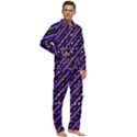 Christmas Paper Star Texture Men s Long Sleeve Velvet Pocket Pajamas Set View2