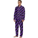 Christmas Paper Star Texture Men s Long Sleeve Velvet Pocket Pajamas Set View3