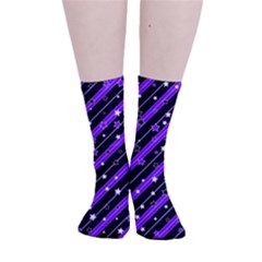 Christmas Paper Star Texture Smooth Crew Length Tube Socks by Ket1n9