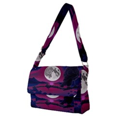 Dreamscape Oasis (ai+human) Full Print Messenger Bag (m)