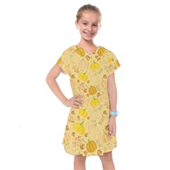 Pumpkins Autumn Fall Harvest Kids  Drop Waist Dress