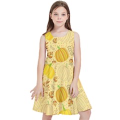 Pumpkins Autumn Fall Harvest Kids  Skater Dress