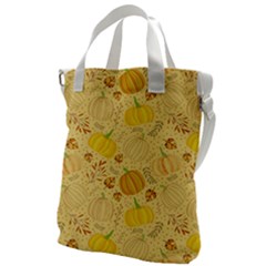 Pumpkins Autumn Fall Harvest Canvas Messenger Bag by Apenda