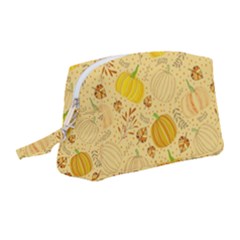 Pumpkins Autumn Fall Harvest Wristlet Pouch Bag (medium)