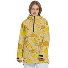 Pumpkins Autumn Fall Harvest Women s Pullover Zip Ski And Snowboard Waterproof Breathable Jacket