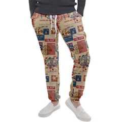 Letters Writing Paper Text Pattern Men s Jogger Sweatpants