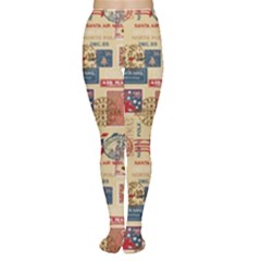 Letters Writing Paper Text Pattern Tights