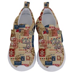 Letters Writing Paper Text Pattern Kids  Velcro No Lace Shoes