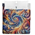 Colorful Motion Abstract Art Duvet Cover Double Side (Queen Size) View1