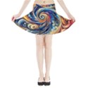 Colorful Motion Abstract Art Mini Flare Skirt View3