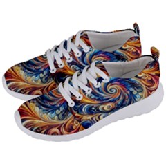 Colorful Motion Abstract Art Men s Lightweight Sports Shoes by ExtraGoodSauce