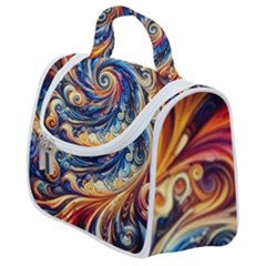 Colorful Motion Abstract Art Satchel Handbag by ExtraGoodSauce