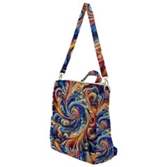 Colorful Motion Abstract Art Crossbody Backpack by ExtraGoodSauce