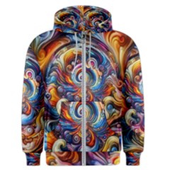 Dynamic Color Vortex Men s Zipper Hoodie