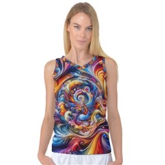 Dynamic Color Vortex Women s Basketball Tank Top