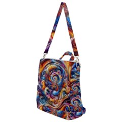 Dynamic Color Vortex Crossbody Backpack