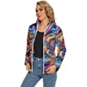 Dynamic Color Vortex Women s Puffer Bubble Jacket Coat View2