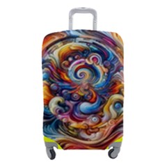 Dynamic Color Vortex Luggage Cover (small)