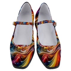 Dynamic Color Vortex Women s Mary Jane Shoes by ExtraAwesomeSauce