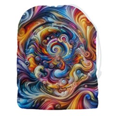 Dynamic Color Vortex Drawstring Pouch (3xl) by ExtraGoodSauce