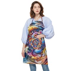 Dynamic Color Vortex Pocket Apron