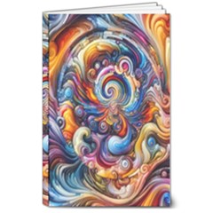 Dynamic Color Vortex 8  X 10  Softcover Notebook by ExtraGoodSauce