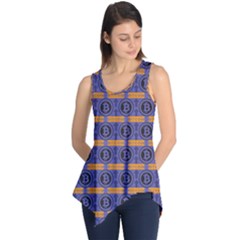 Bitcoin Logo Pattern Sleeveless Tunic by ExtraAwesomeSauce