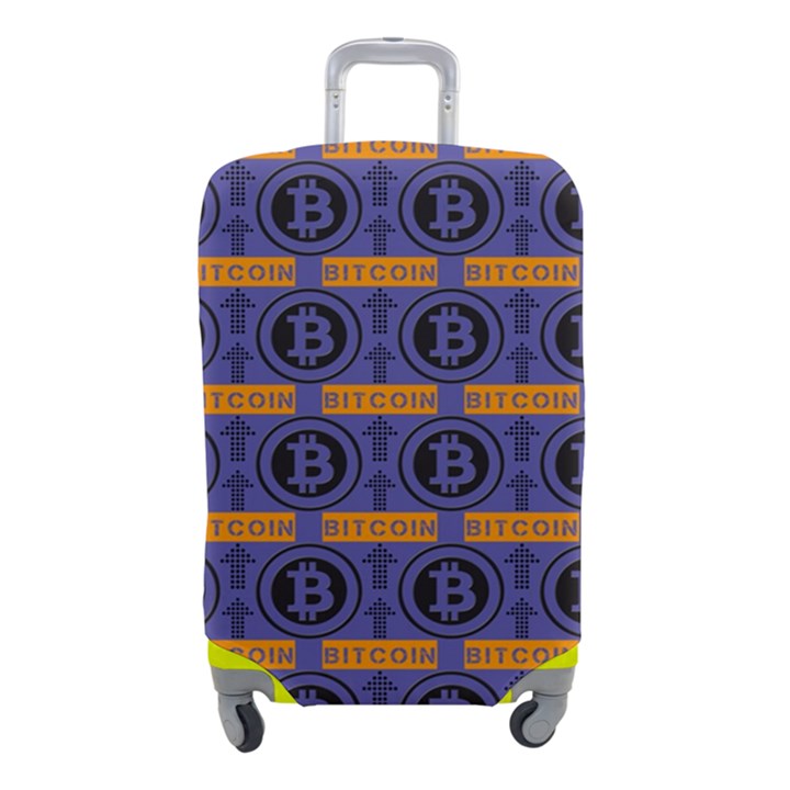 Bitcoin Logo Pattern Luggage Cover (Small)