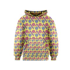 Colorful Bitcoin Pattern Kids  Pullover Hoodie