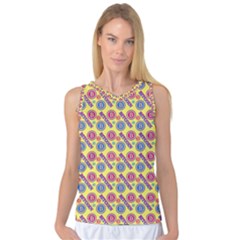 Colorful Bitcoin Pattern Women s Basketball Tank Top by ExtraGoodSauce