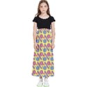 Colorful Bitcoin Pattern Kids  Flared Maxi Skirt View1