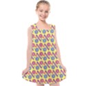 Colorful Bitcoin Pattern Kids  Cross Back Dress View1