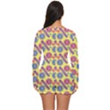 Colorful Bitcoin Pattern Long Sleeve Boyleg Swimsuit View4