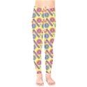 Colorful Bitcoin Pattern Kids  Classic Winter Leggings View1