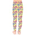 Colorful Bitcoin Pattern Kids  Classic Winter Leggings View2