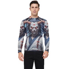 Demon Samurai Men s Long Sleeve Rash Guard by AwesomeSauce