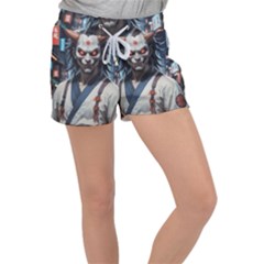 Demon Samurai Women s Velour Lounge Shorts by AwesomeSauce