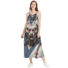 Demon Samurai Boho Sleeveless Summer Dress by AwesomeSauce