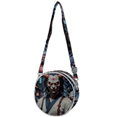 Demon Samurai Crossbody Circle Bag