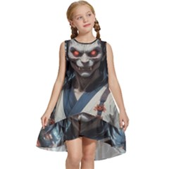 Demon Samurai Kids  Frill Swing Dress