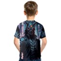 Cyberpunk Demon Samurai Kids  Sport Mesh T-Shirt View2