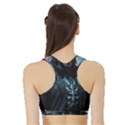 Cyberpunk Demon Samurai Sports Bra with Border View2