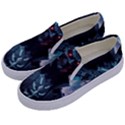 Cyberpunk Demon Samurai Kids  Canvas Slip Ons View2