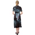 Cyberpunk Demon Samurai Keyhole Neckline Chiffon Dress View2