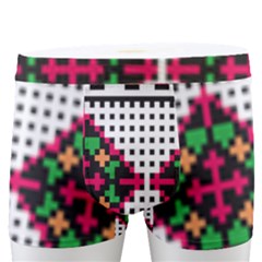 Ukrainian Folk Seamless Pattern Ethnic Ornament Border Element Traditional Men s Boxer Briefs