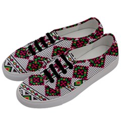 Ukrainian Folk Seamless Pattern Ethnic Ornament Border Element Traditional Men s Classic Low Top Sneakers by Grandong