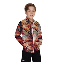 Forest Path Red Nature Kids  Windbreaker