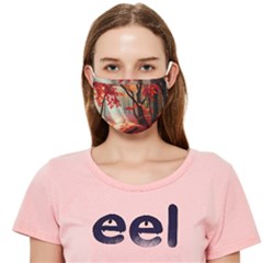 Forest Path Red Nature Cloth Face Mask (adult)